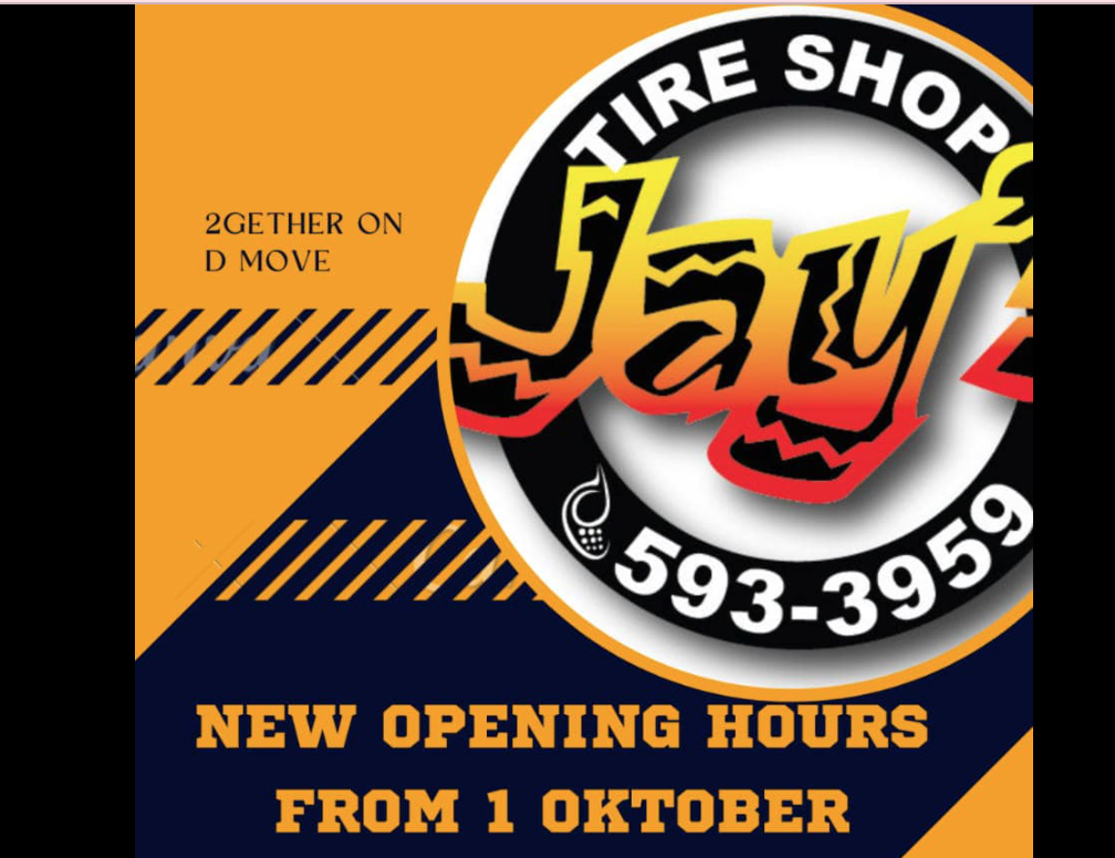 JAY'S TIRE SHOP NEW OPENING HOURS