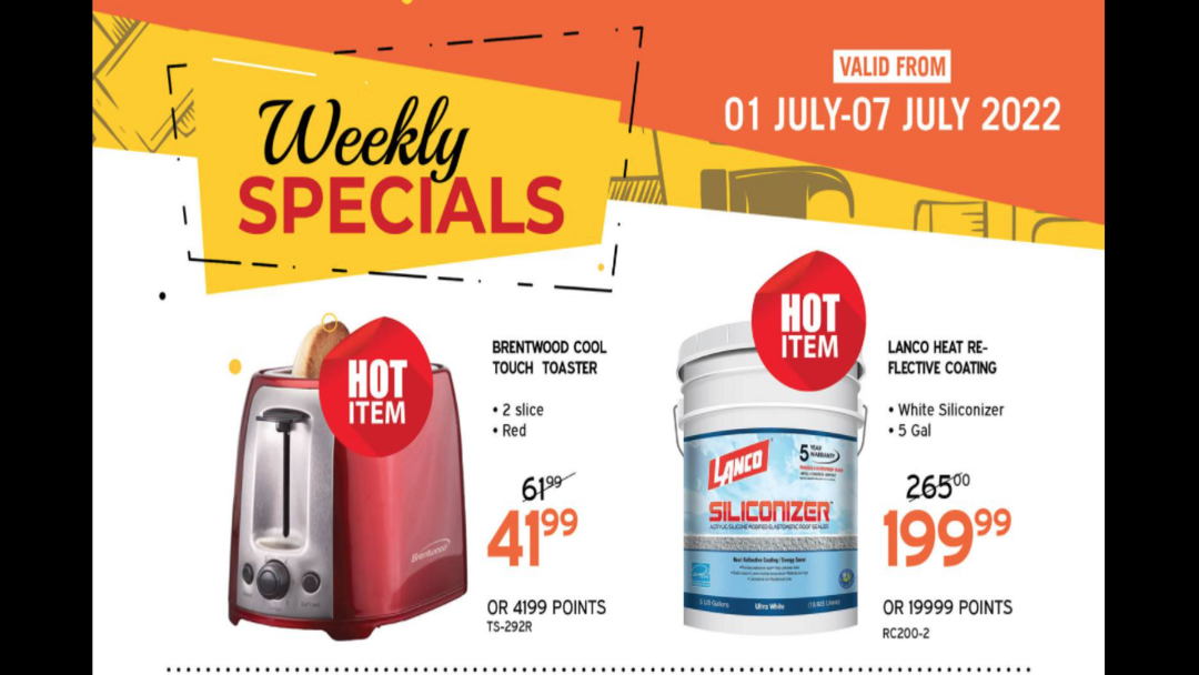DO IT CENTER WEEKLY SPECIALS