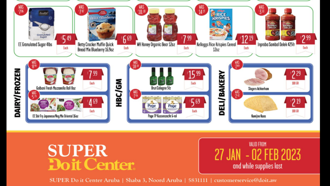 DO IT CENTER WEEKLY SPECIALS